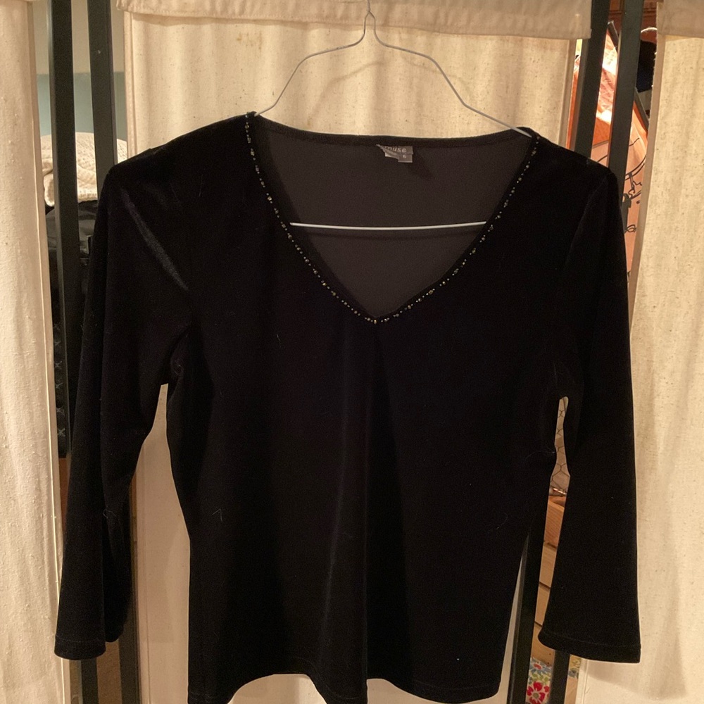 2 piece velvet skirt and top set. Size 6